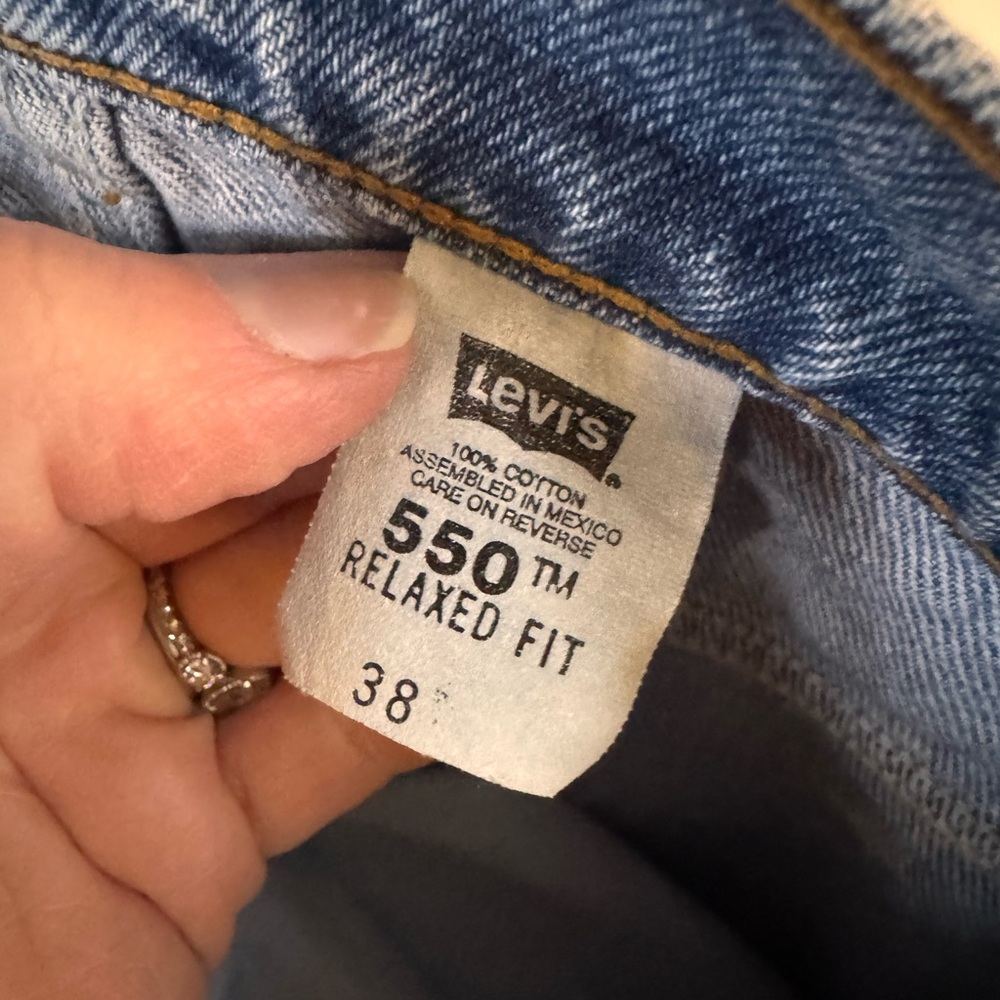 Levi's Men's Blue Jean Shorts Jorts - Picture 2 of 6